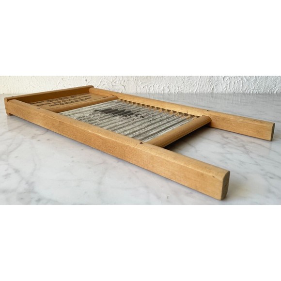 Dubl Handl Washboard Vintage Primitive Decor Columbus Washboard Co 18" x 8.5" - Picture 6 of 12